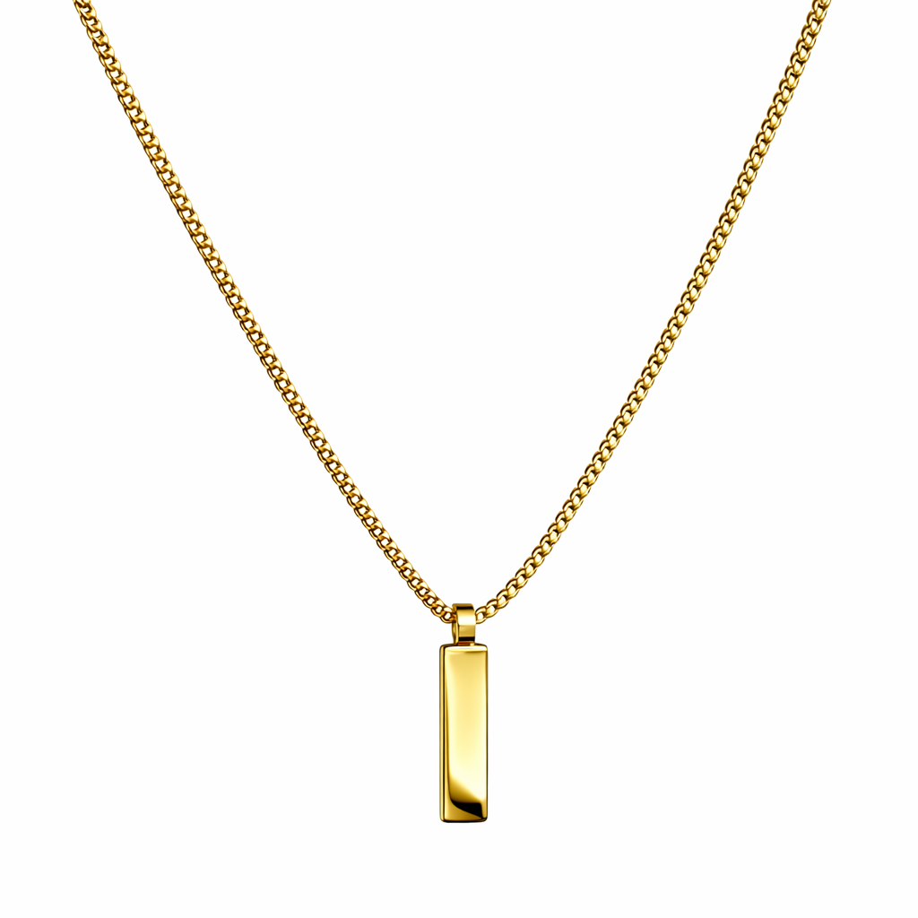 Box Pendant Necklace