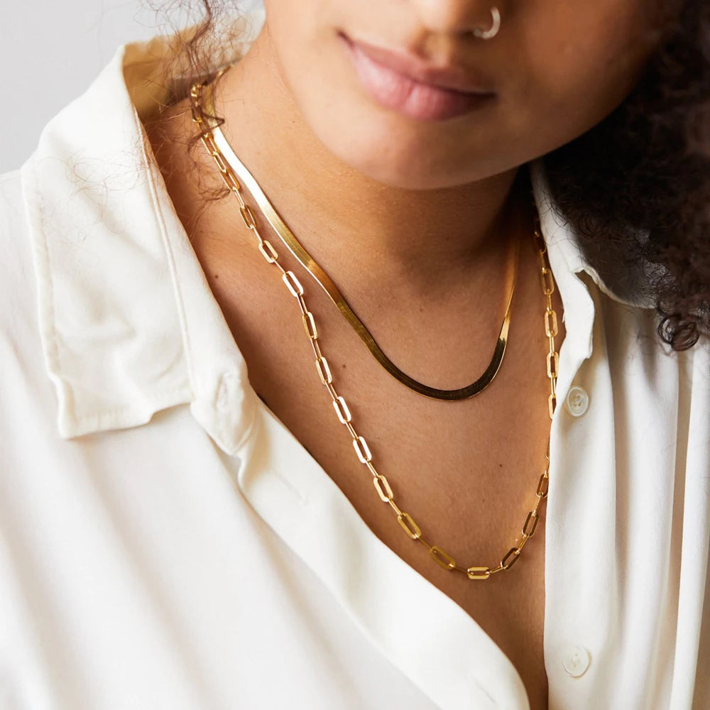 Paperclip Link Necklace