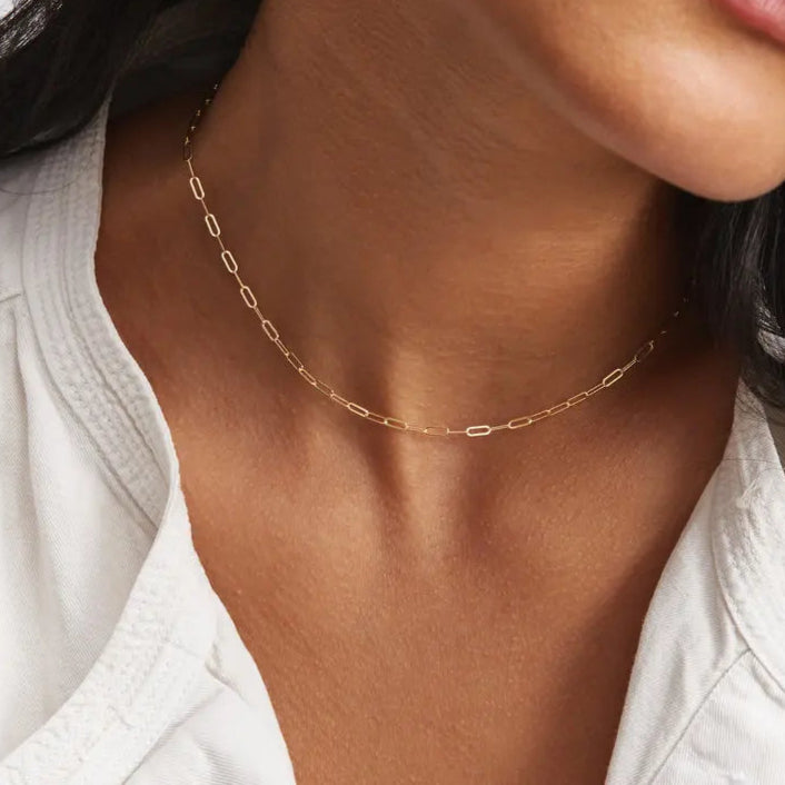 Paperclip Link Necklace
