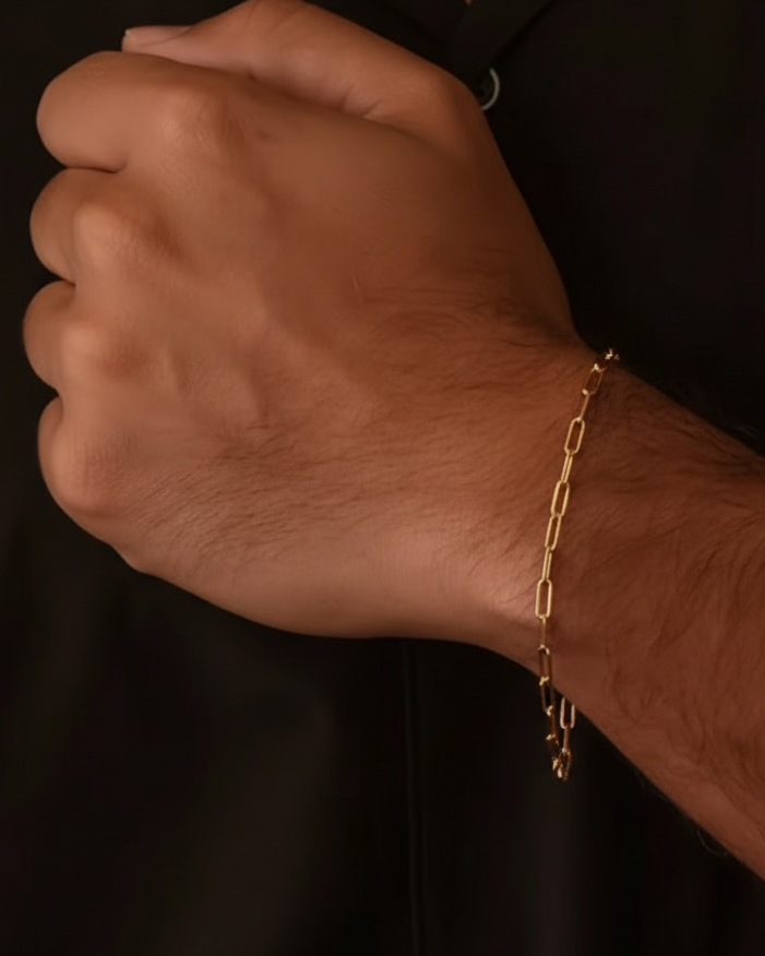 Lagacci minimal jewelry clip chain bracelet