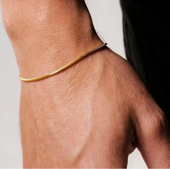 Lagacci minimal jewelry octagon chain bracelet