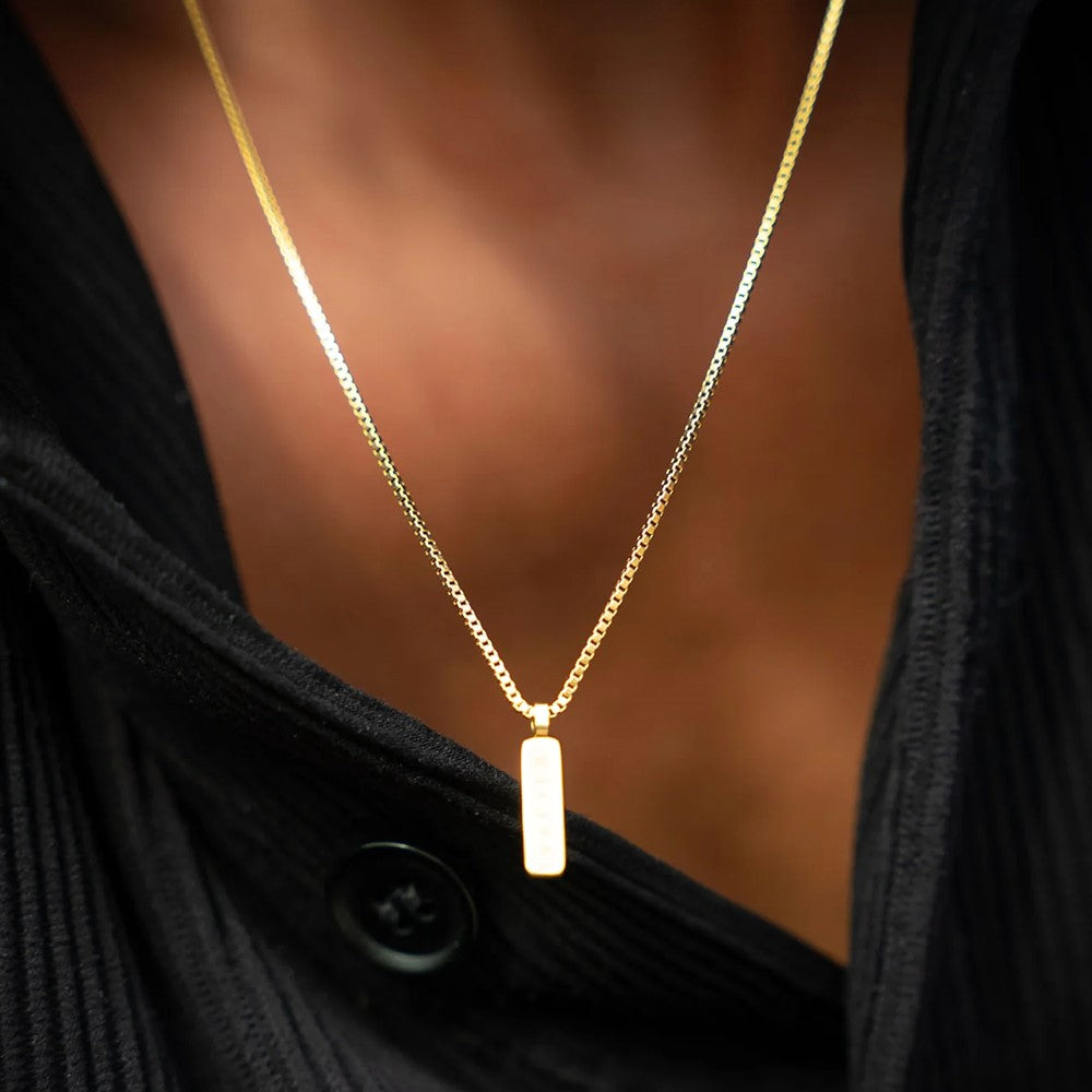 Lagacci minimal jewelry box pendant necklace