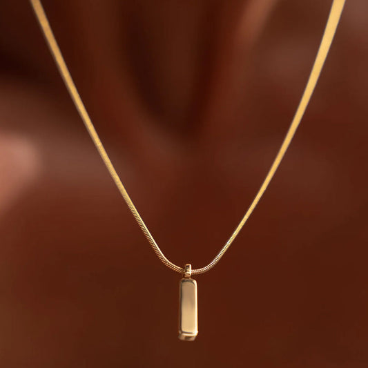 Octagon Pendant Necklace