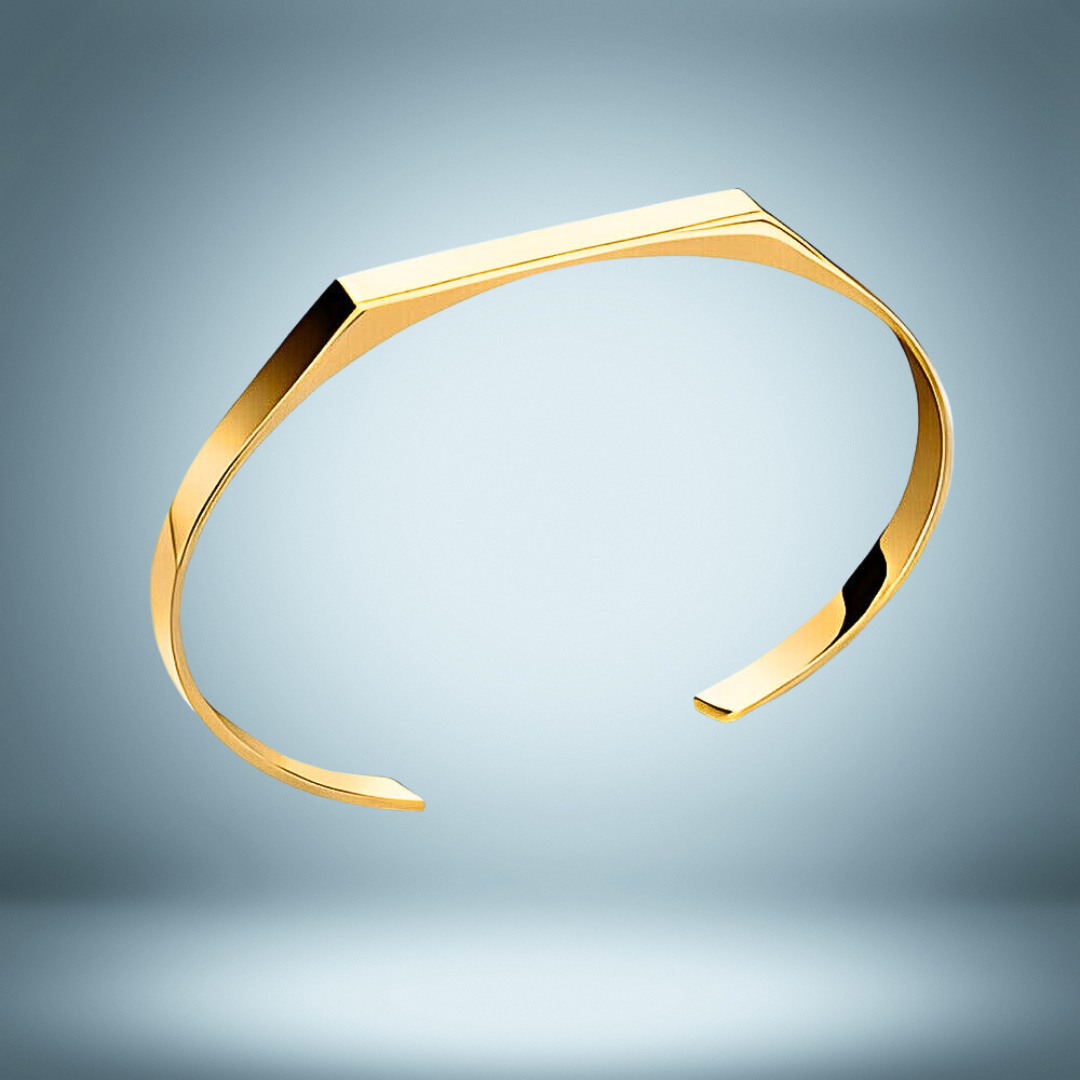 Lagacci minimal jewelry unisize signet cuff