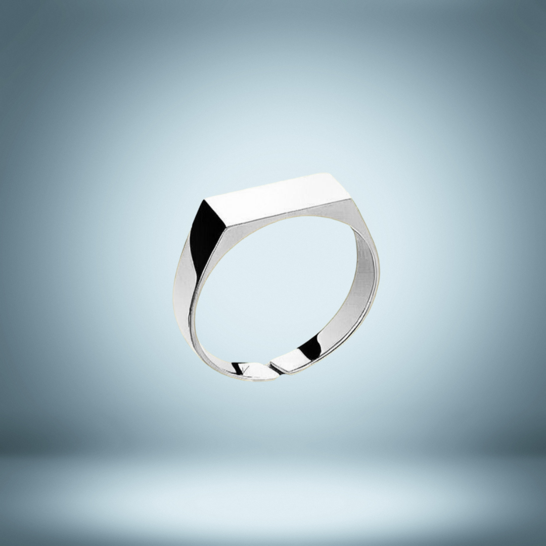 Lagacci minimal jewelry unisize signet ring