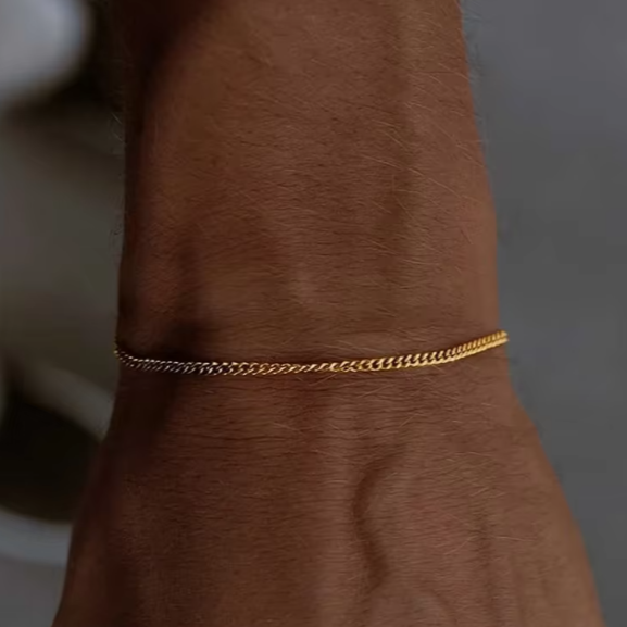 Lagacci minimal jewelry chain bracelet