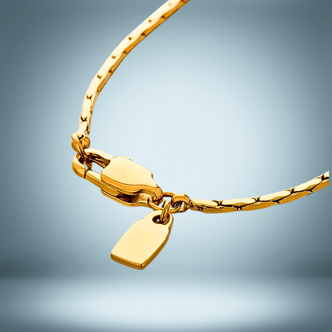 Lagacci minimal jewelry wire chain necklace