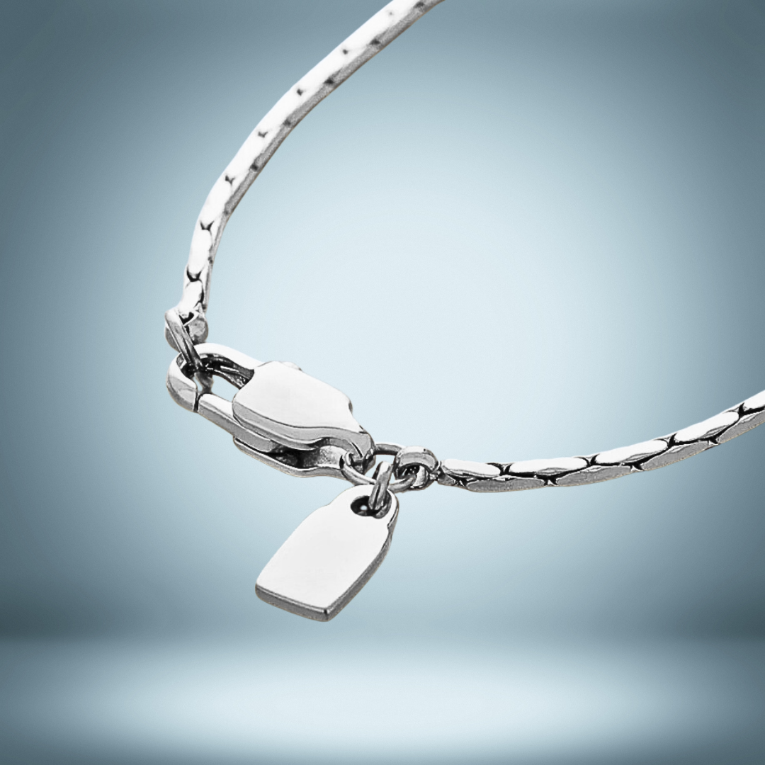 Lagacci minimal jewelry wire chain necklace