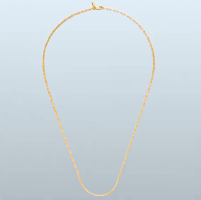 Paperclip Chain Necklace 2mm.
