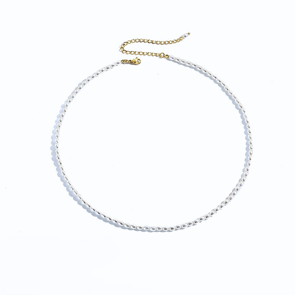 Oval Pearl Necklace