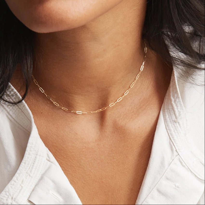 Paperclip Link Necklace