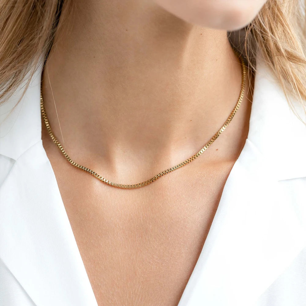 Box Link Chain Necklace