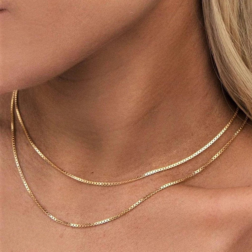 Box Link Chain Necklace