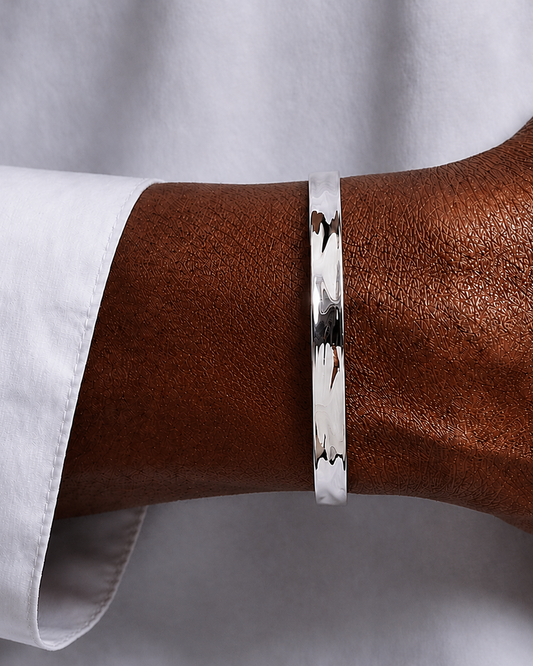 Lagacci Stripe cuff bracelet