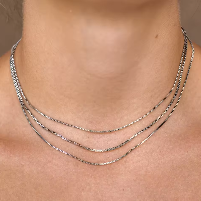 Box Link Chain Necklace