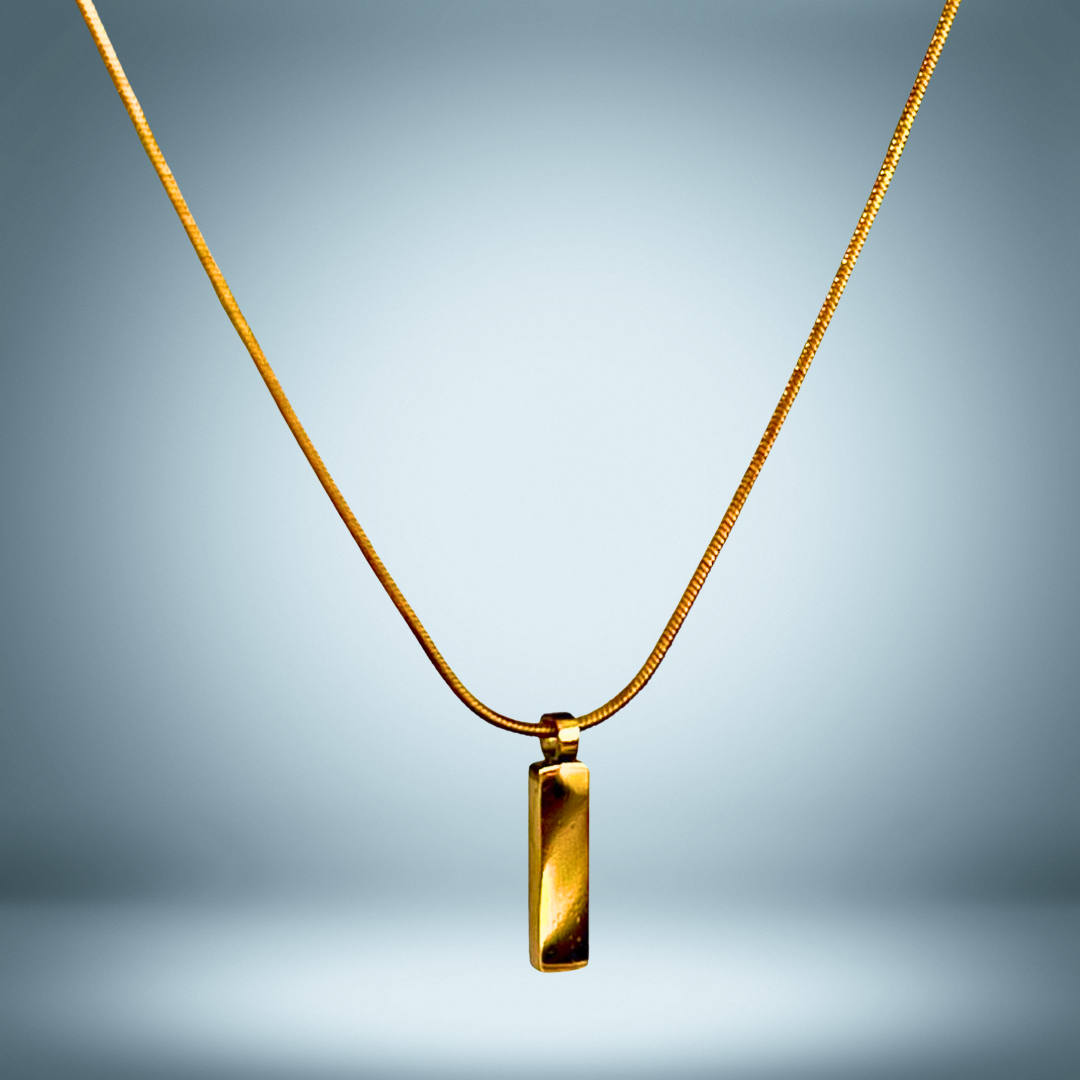 Octagon Pendant Necklace lagacci minimal jewelry