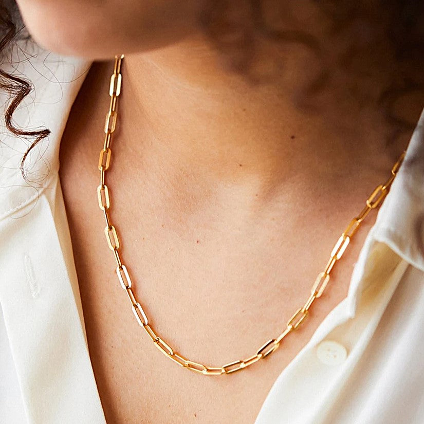 Paperclip Link Necklace