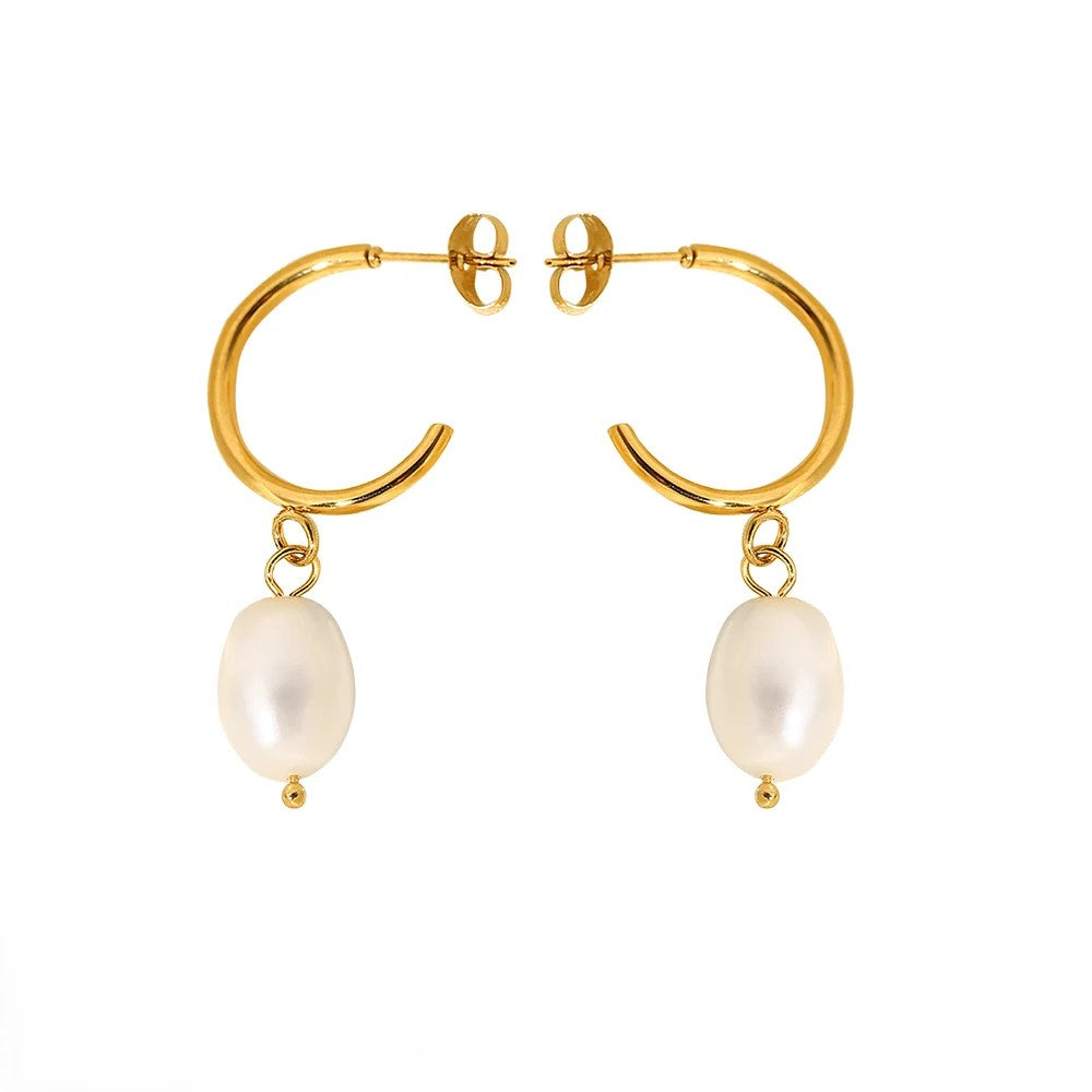 Pearl Pendant Earrings