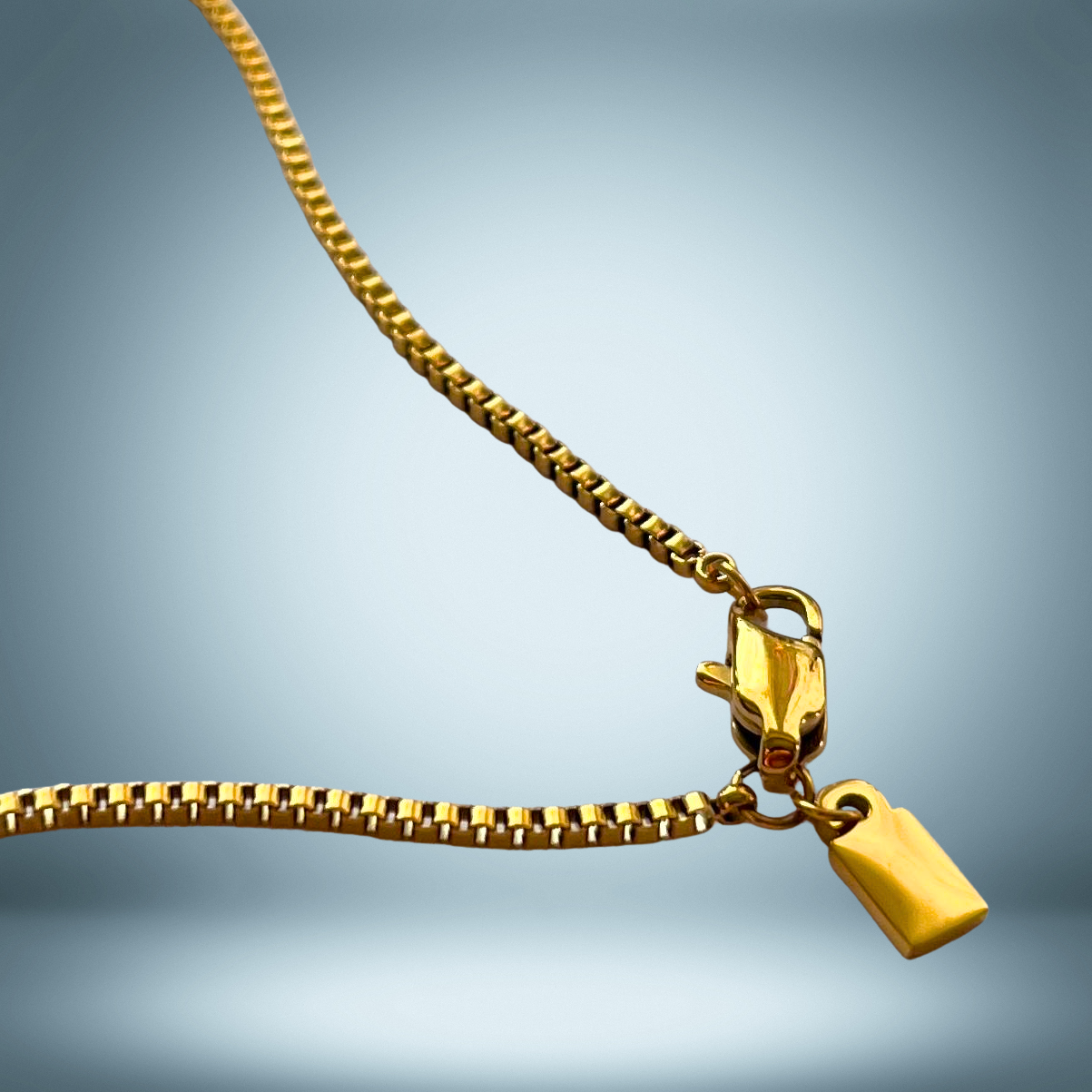 Lagacci minimal jewelry box chain neckalce