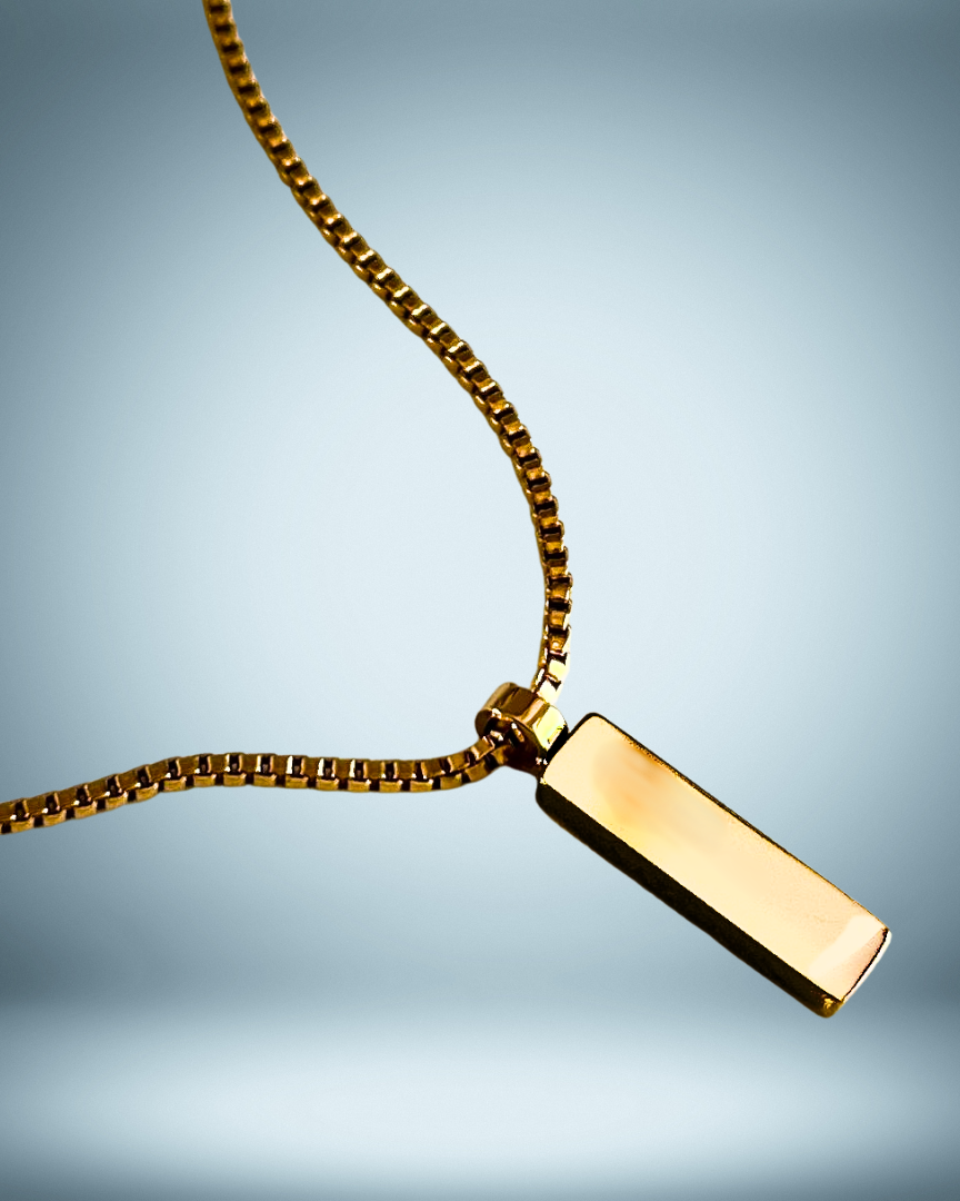 Lagacci minimal jewelry box pendant necklace