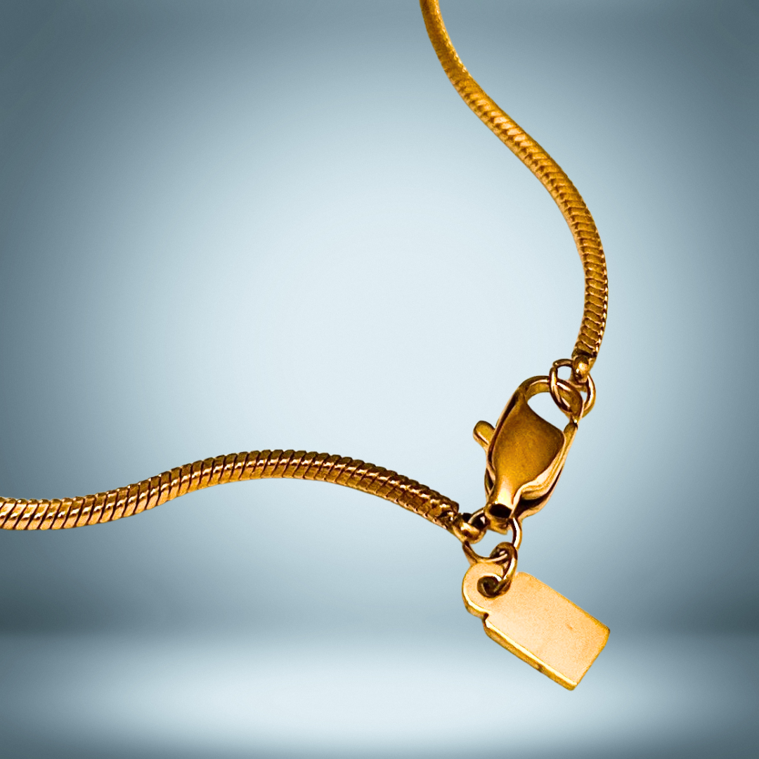 Lagacci minimal jewelry octagon chain necklace