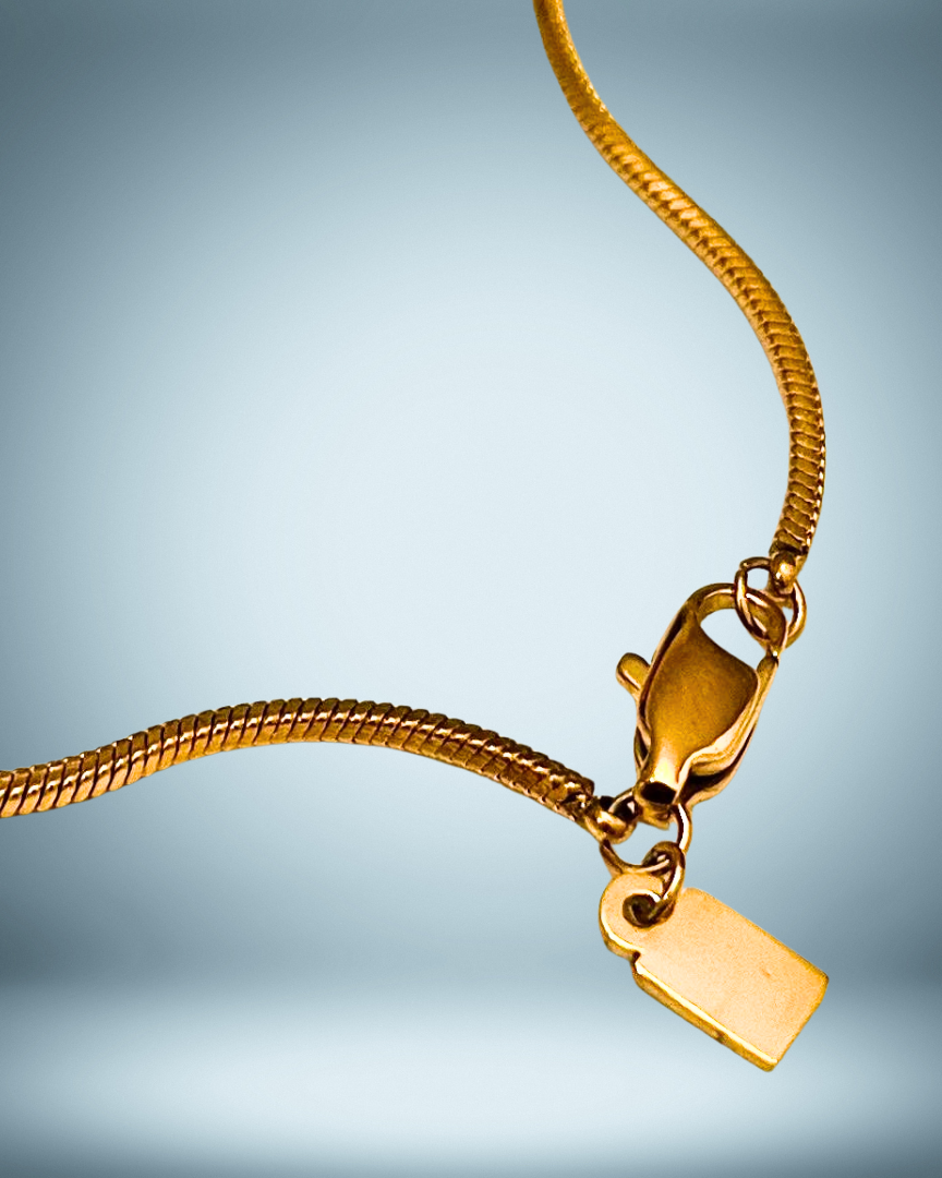 Lagacci minimal jewelry octagon chain necklace