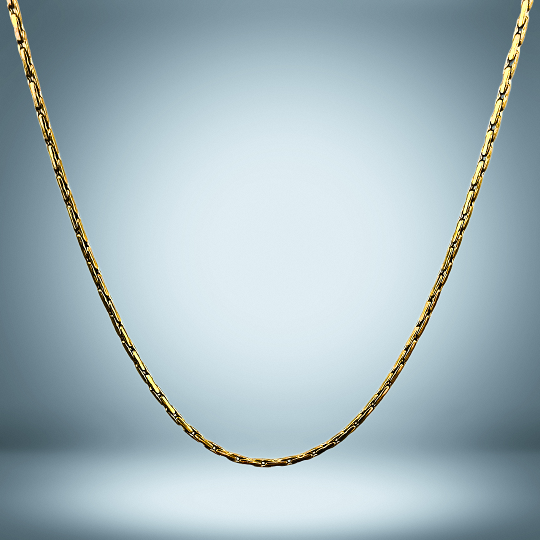 Lagacci minimal jewelry wire chain necklace