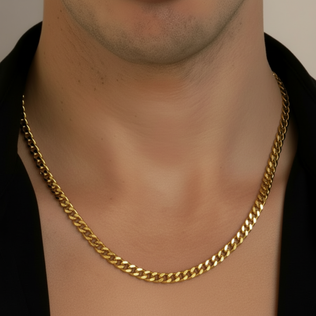 MINIMAL CUBAN NECKLACE