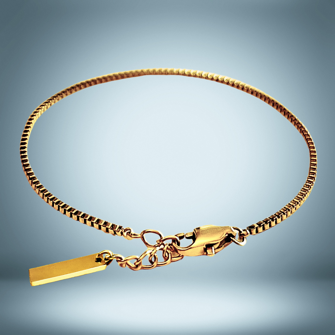 Lagacci minimal jewelry box chain bracelet 