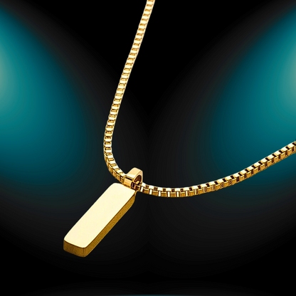 BOX PENDANT NECKLACE
