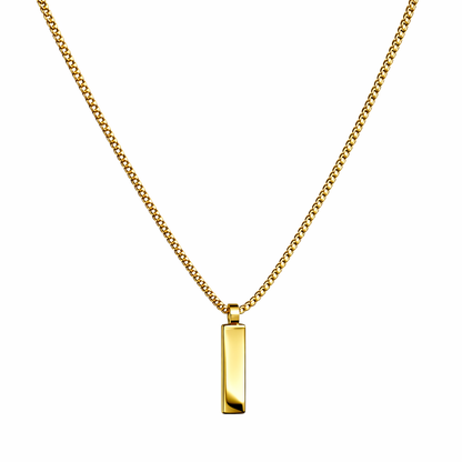 Box Pendant Necklace