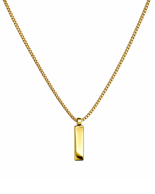 Lagacci minimal box pendant necklace