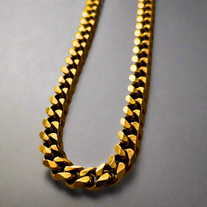 Lagacci Jewelry Cuban Chain Necklace
