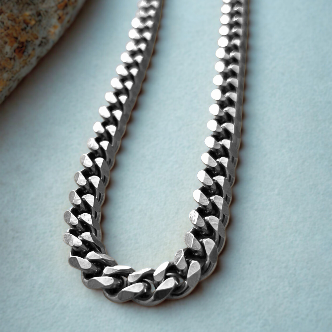Lagacci Jewelry Cuban Chain Necklace