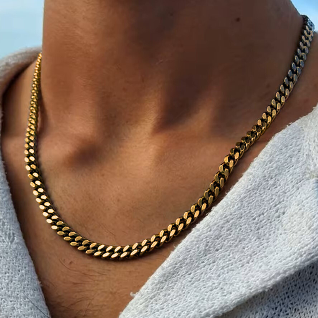Lagacci Jewelry Cuban Chain Necklace
