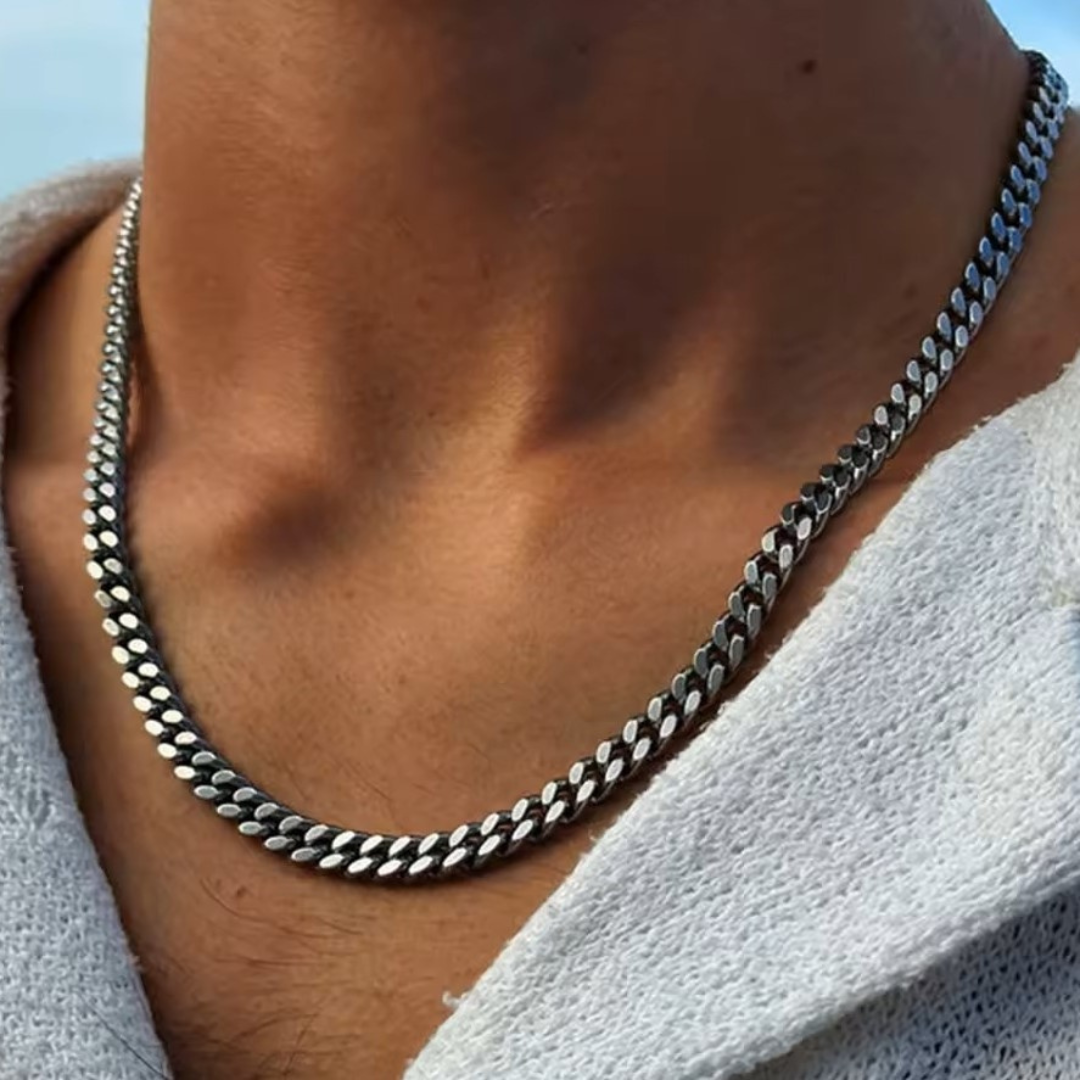 Lagacci Jewelry Cuban Chain Necklace