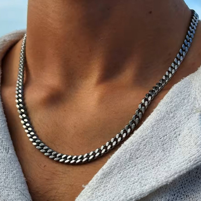 Lagacci Jewelry Cuban Chain Necklace