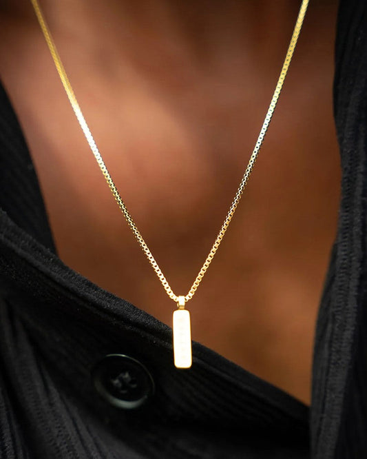 Lagacci minimal jewelry box pendant necklace 