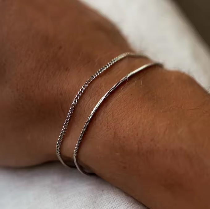 Lagacci minimal jewelry chain bracelet 