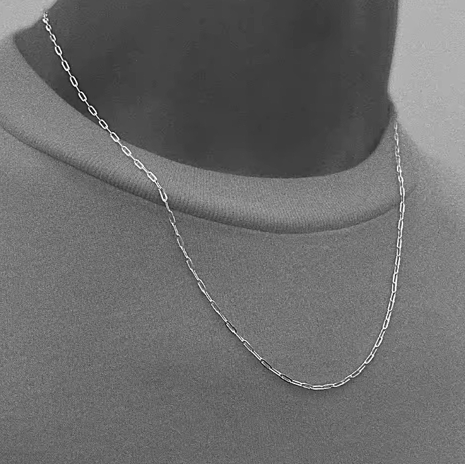 Lagacci minimal jewelry clip chain necklace