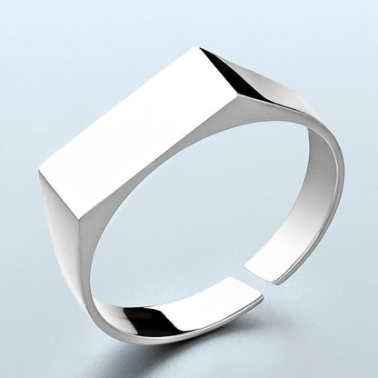 Lagacci minimal jewelry unisize signet ring