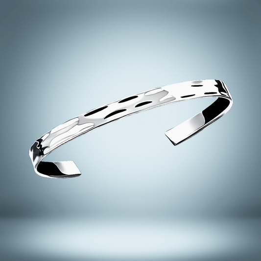 Lagacci minimal jewelry unisize stripe cuff