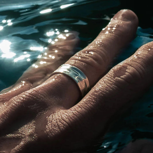 Lagacci minimal jewelry Unisize Stripe Ring