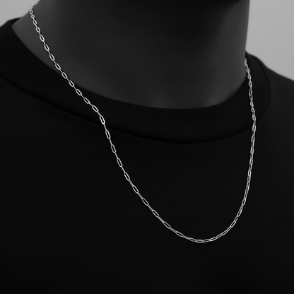 Lagacci minimal jewelry clip chain necklace