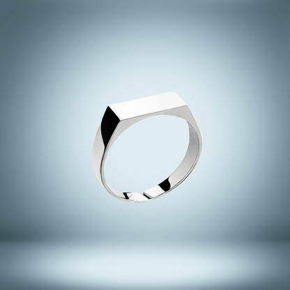 Lagacci minimal jewelry unisize signet ring