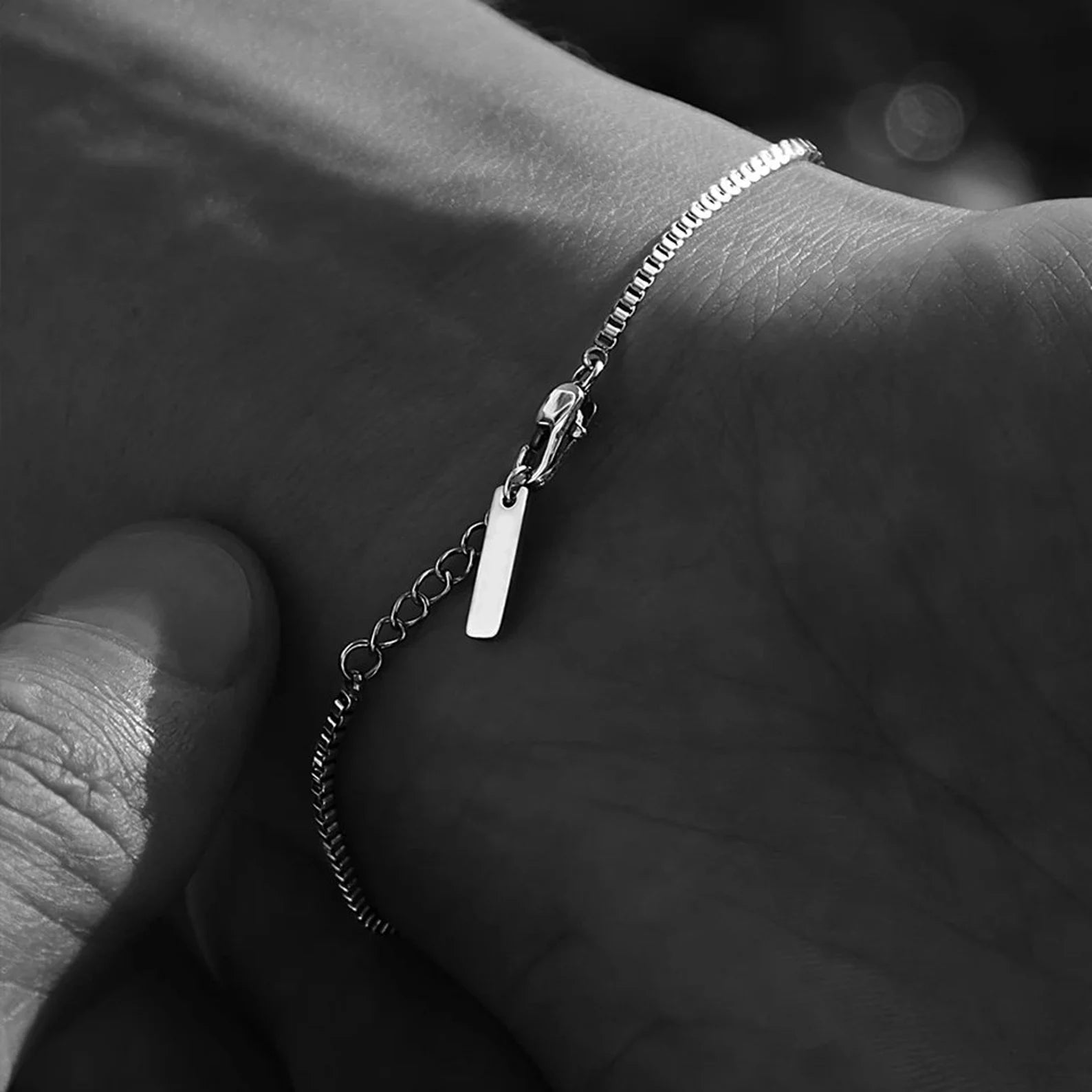 Lagacci minimal jewelry box chain bracelet 