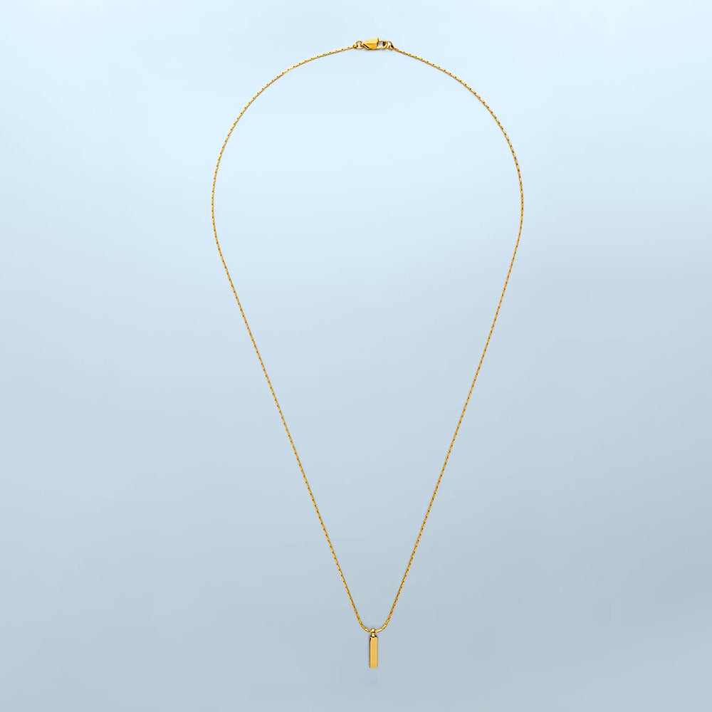 Wire Pendant Necklace 1mm.