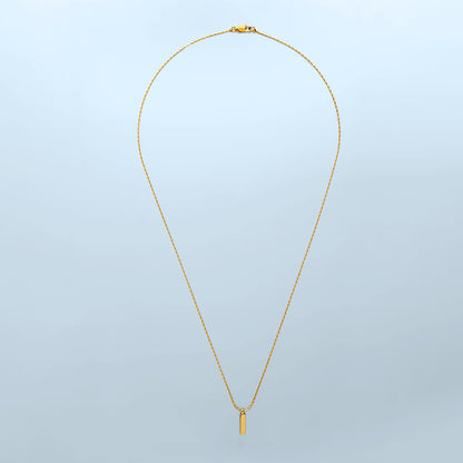 Wire Pendant Necklace 1mm.