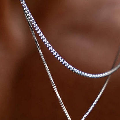 Square Chain Necklace 1,5mm.