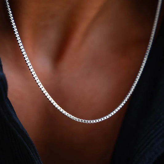 Square Chain Necklace 1,5mm.